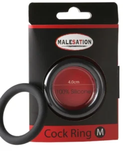 Malesation - Silicone Cock-Ring schwarz M (Ø 4 cm)