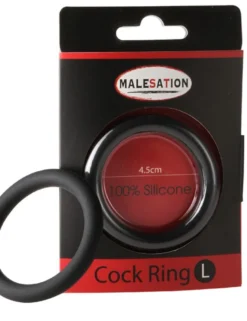 Malesation - Silicone Cock-Ring schwarz L (Ø 4,5 cm)