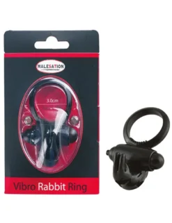 Malesation - Vibro-Rabbit-Ring schwarz Penisring
