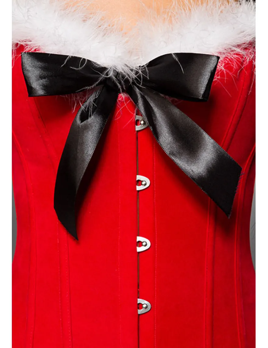 Mask Paradise - Miss Santa Komplettset rot/weiß