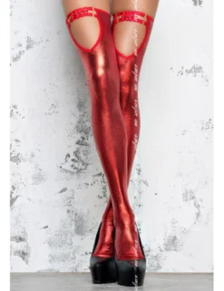 MeSeduce - Wetlook Strümpfe ST07 MS450844M rot