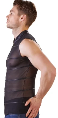 NEK - Herren Shirt aus Powernet mit Reißverschluss