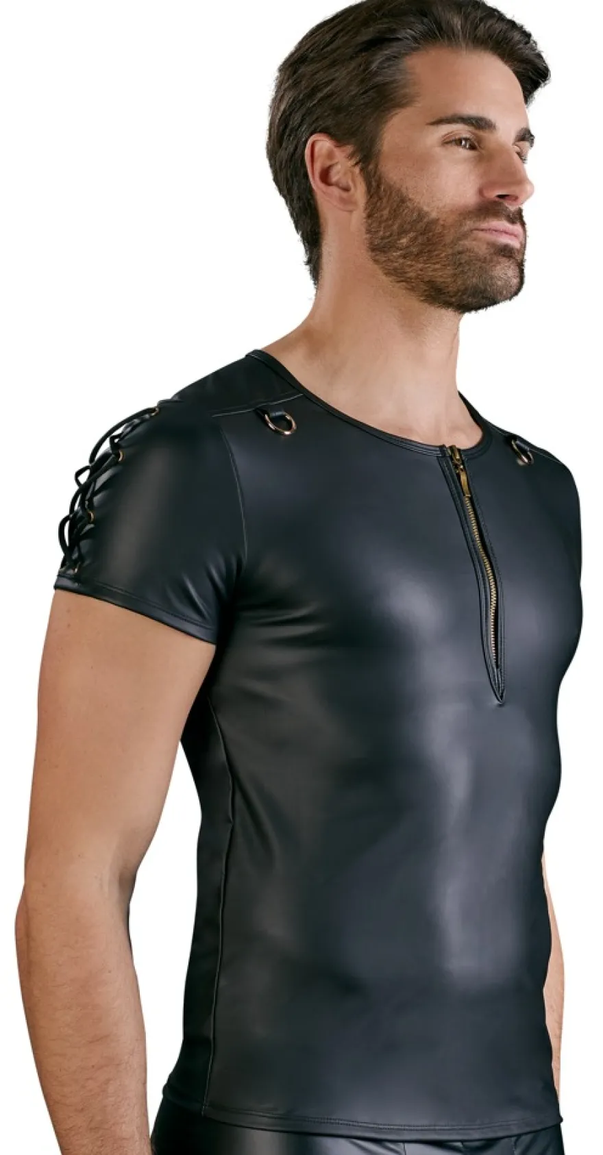 NEK - Herren Shirt mit D-Ringen & Schnürungen
