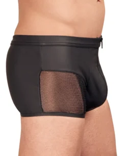NEK - Short im Mattlook mit Netz-Elemente