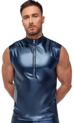 NEK - Top im Metallic-Mattlook