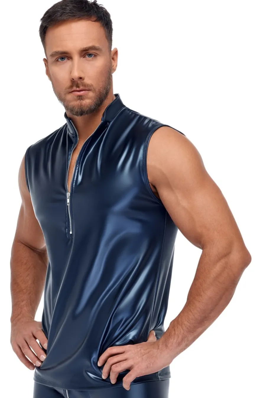 NEK - Top im Metallic-Mattlook