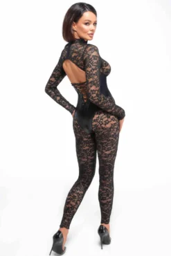 Noir Handmade - Bodystocking mit Unterbrust Corsage