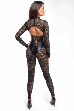 Noir Handmade - Bodystocking mit Unterbrust Corsage