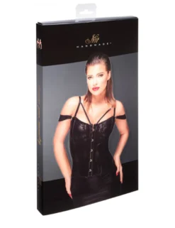 Noir Handmade - Corsage mit weicher Spitze schwarz