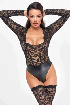 Noir Handmade - Edler Body aus Spitze