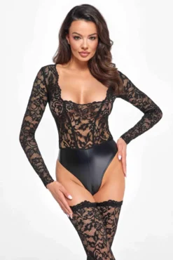 Noir Handmade - Edler Body aus Spitze