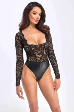 Noir Handmade - Edler Body aus Spitze