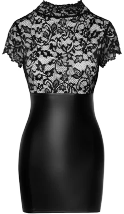 Noir Handmade - Edles Kleid aus Spitze und Wetlook