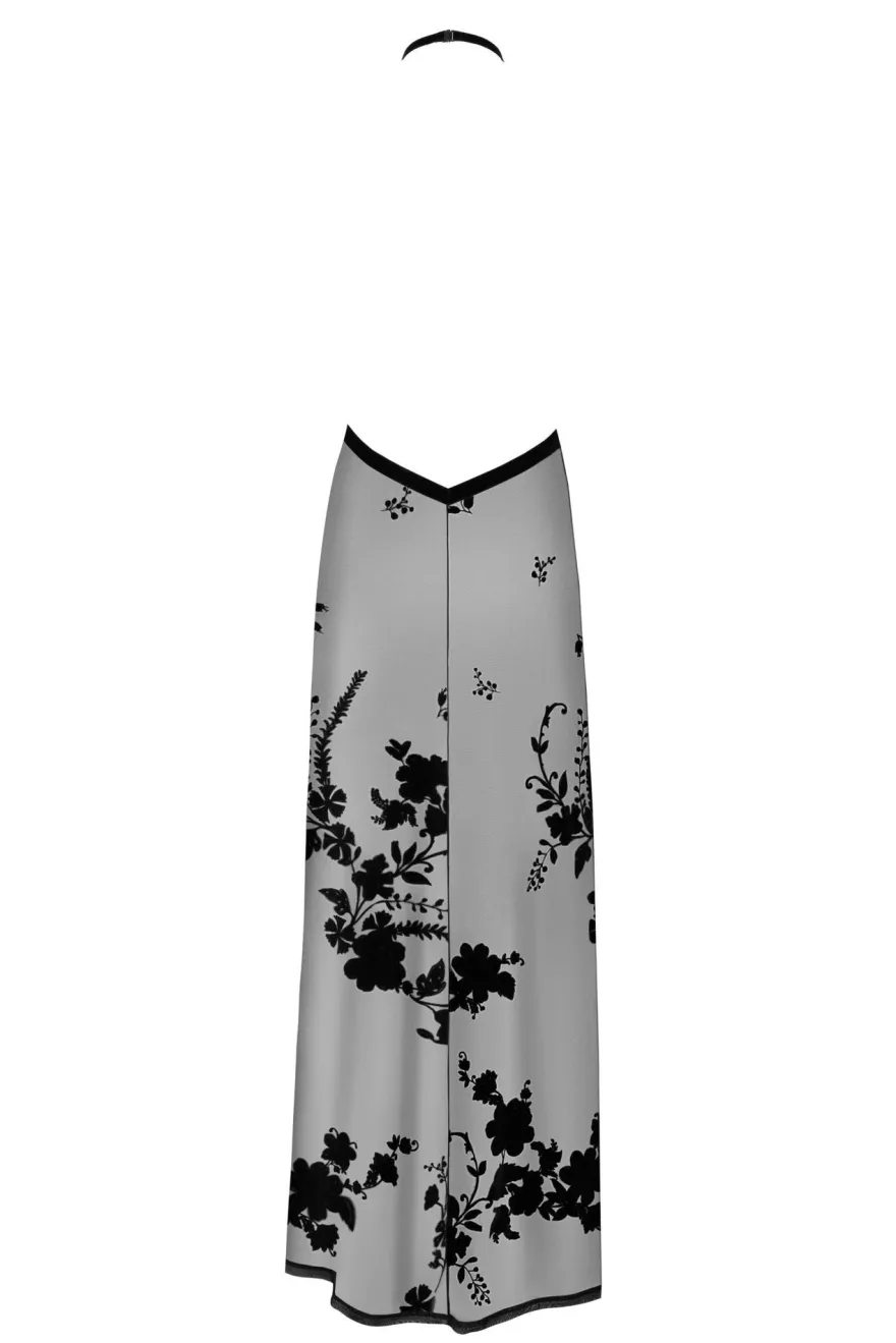 Noir Handmade - Elegantes Maxikleid aus Netzstoff