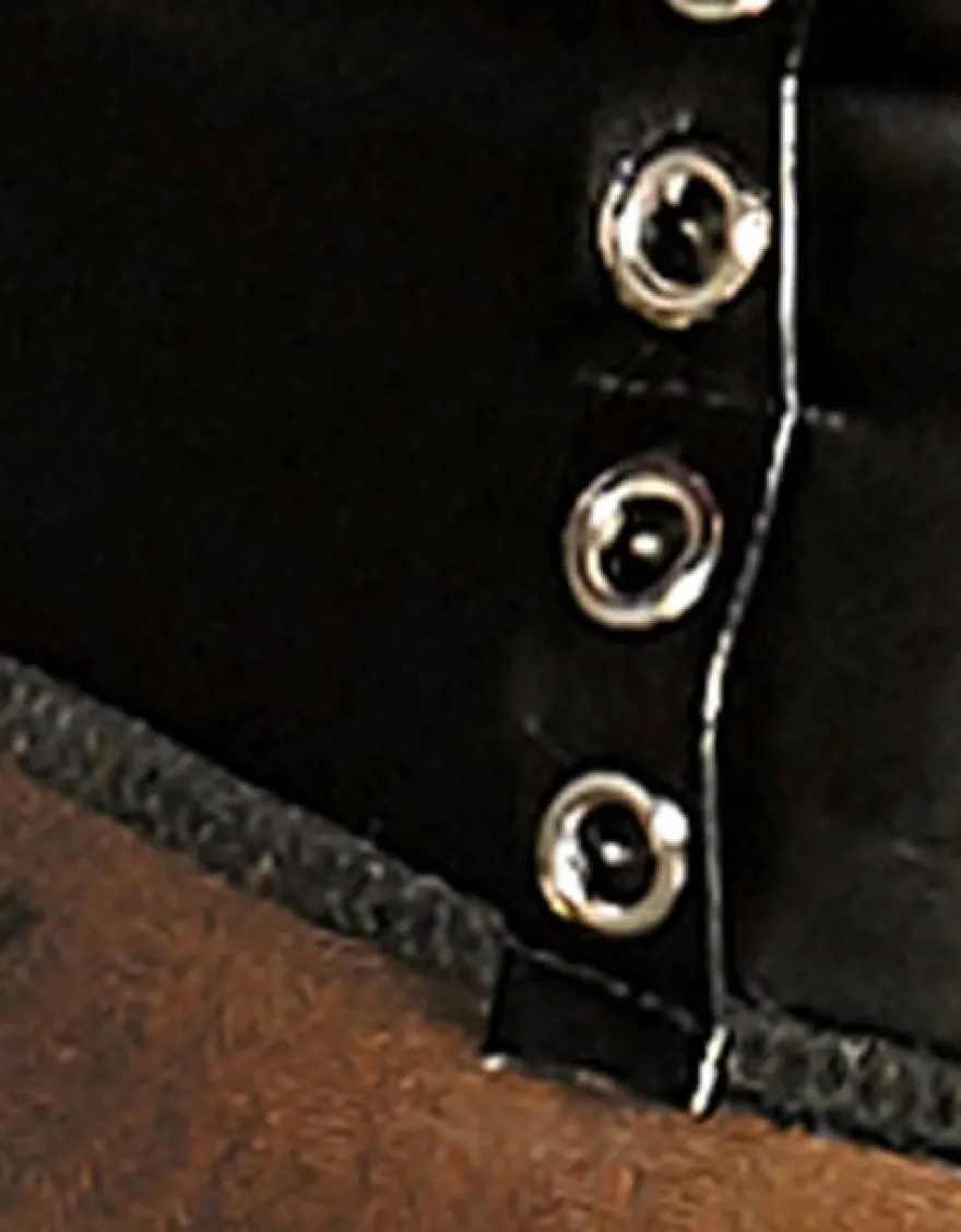 Noir Handmade - Extravagantes Corsagen-Kleid - Powerwetlook und zarter Tüll