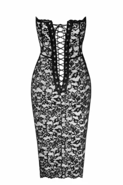Noir Handmade - Midi Corsagenkleid aus Spitze