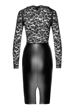 Noir Handmade - Midikleid aus Spitze und Wetlook