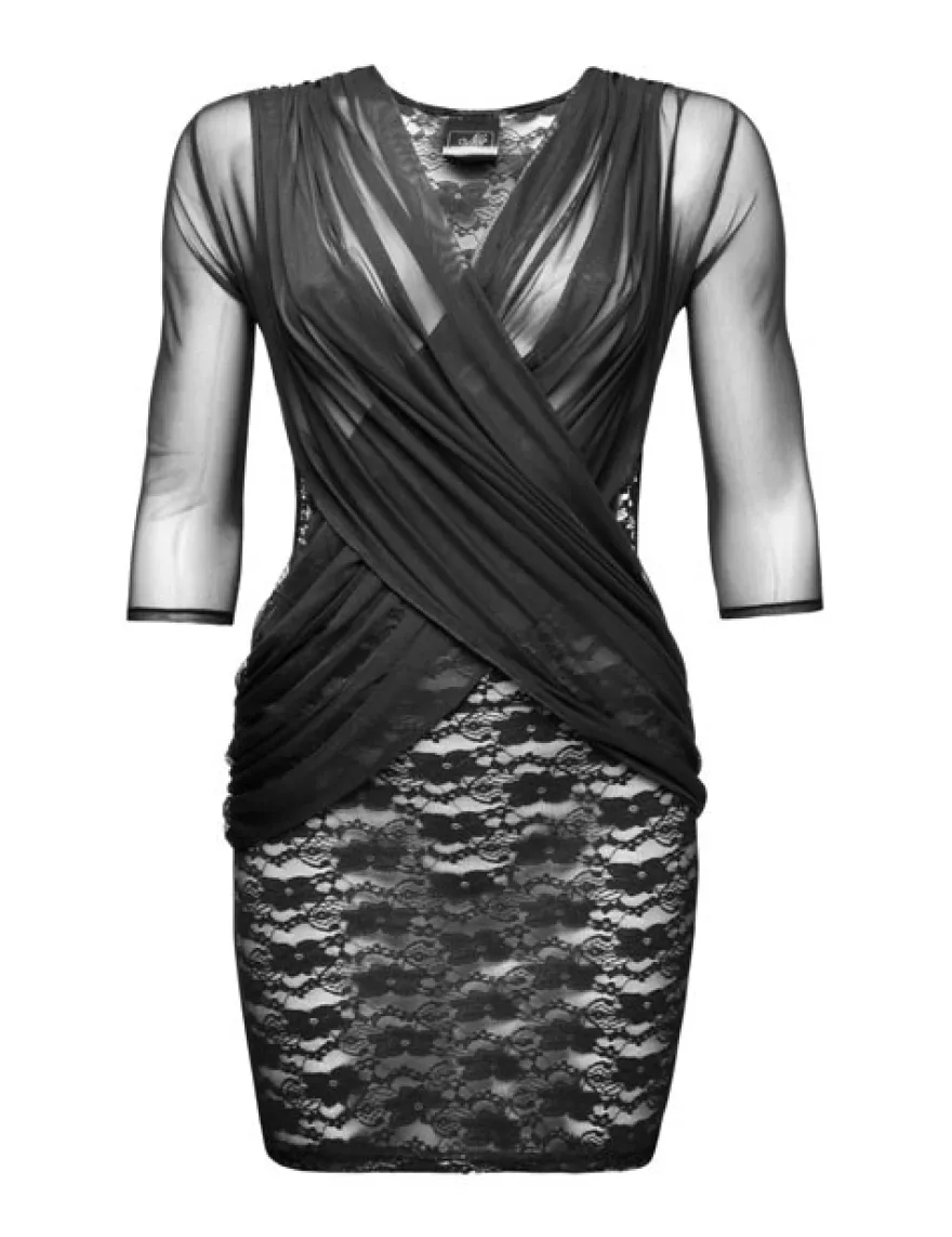 Noir Handmade - schwarzes Tüll Kleid FLIRTY F113b