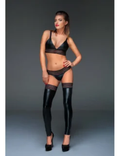 Noir Handmade - Sexy Panty mit scharfen Bändern schwarz