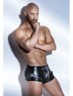 Noir Handmade - Shorts für Männer mit Cutouts und Nieten