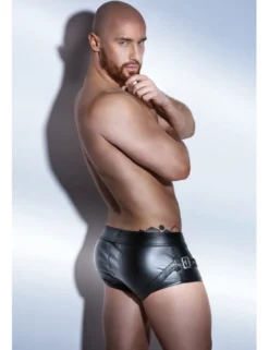 Noir Handmade - Shorts für Männer mit Cutouts und Nieten
