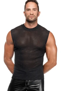Noir Handmade - Tank Top aus Netz Material
