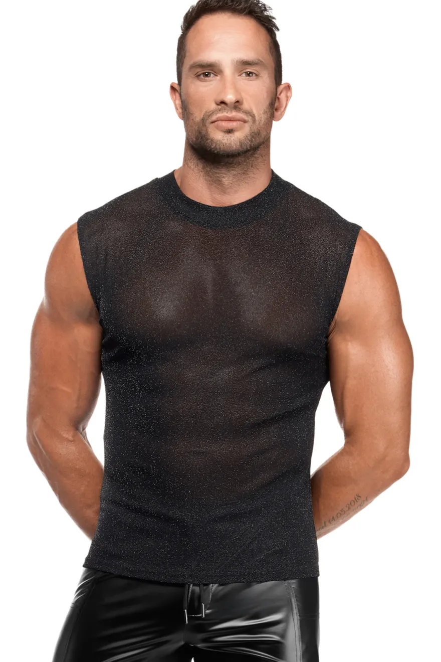 Noir Handmade - Tank Top aus Netz Material