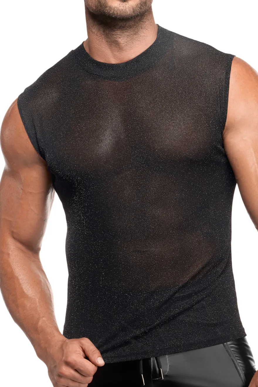 Noir Handmade - Tank Top aus Netz Material
