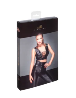 Noir Handmade - Top mit Schnürung schwarz