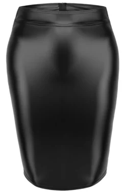 Noir Handmade - Wetlook Bleistiftrock