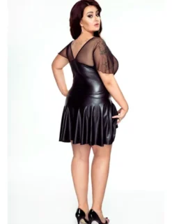 Noir Handmade - Wetlook Kleid F076+