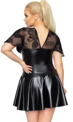 Noir Handmade - Wetlook Minikleid