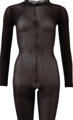 NO:XQSE - Catsuit ouvert schwarz