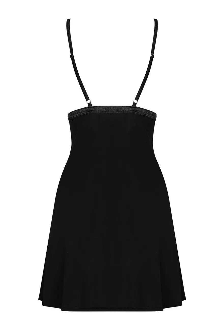 Obsessive - Cecilla Negligée & String schwarz