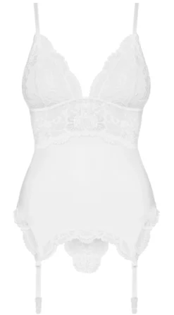 Obsessive - 810-COR Korsett und String weiß