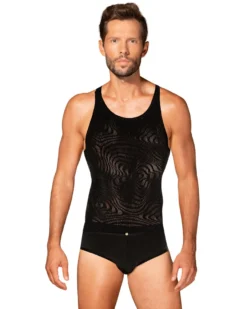 Obsessive - Herren Tank-Top aus feinem Material mit Muster