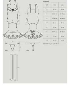 Obsessive - Housemaid 5tlg Costume