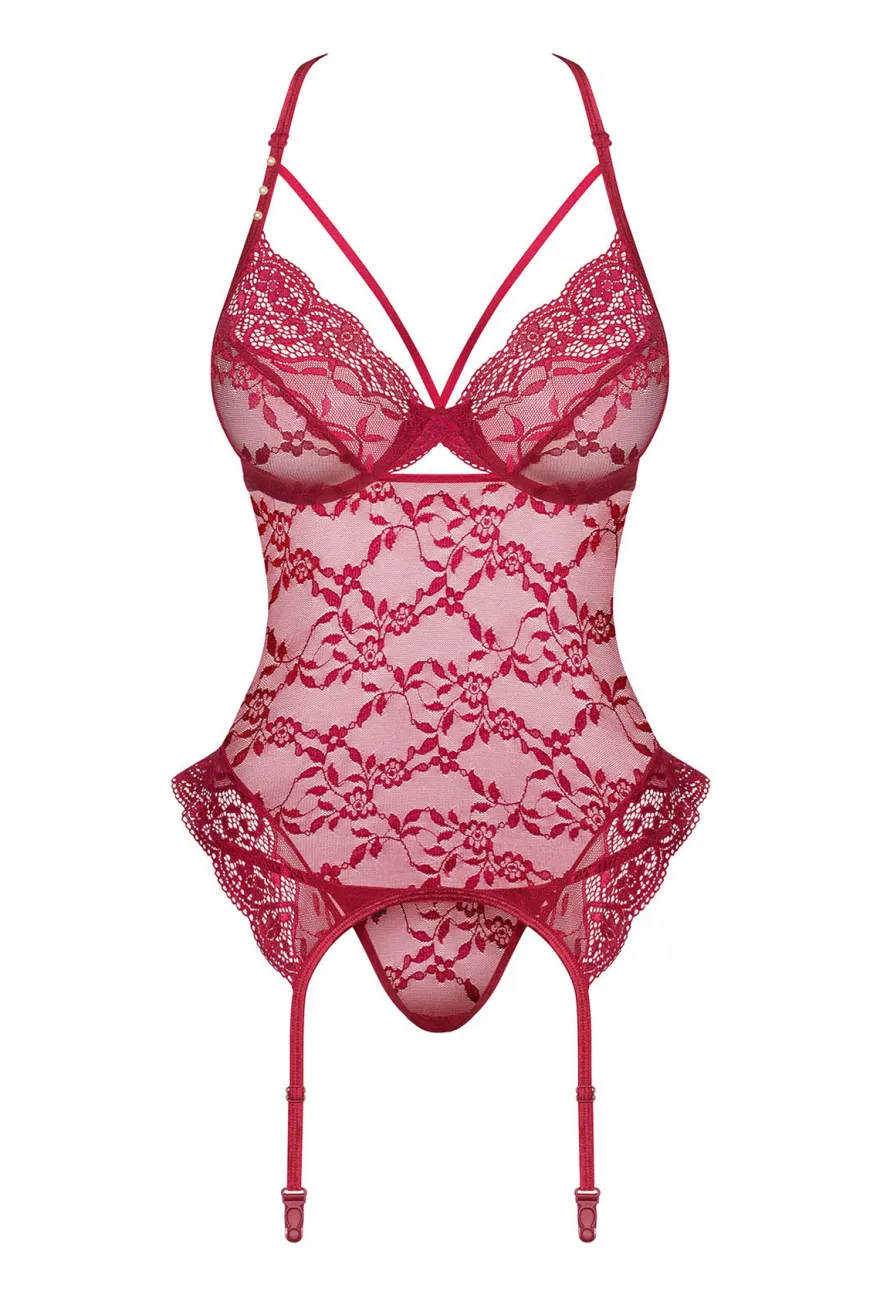 Obsessive - Ivetta Corset & Thong rot