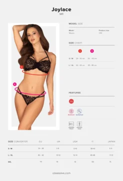 Obsessive - Joylace 2tlg Set schwarz