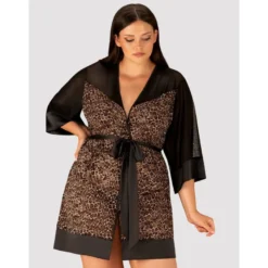 Obsessive - Kimono Leoparden Look