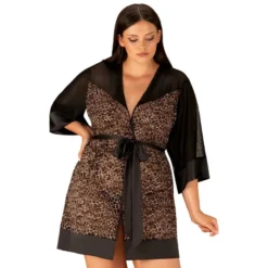 Obsessive - Kimono Leoparden Look