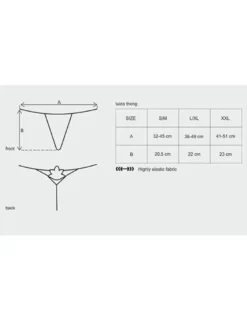 Obsessive - Luiza String schwarz