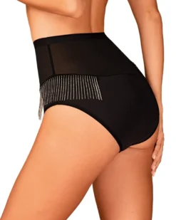 Obsessive - Panty mit Zierketten aus feinem Material