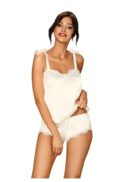 Obsessive - Prima Neve Top & Panty weiß