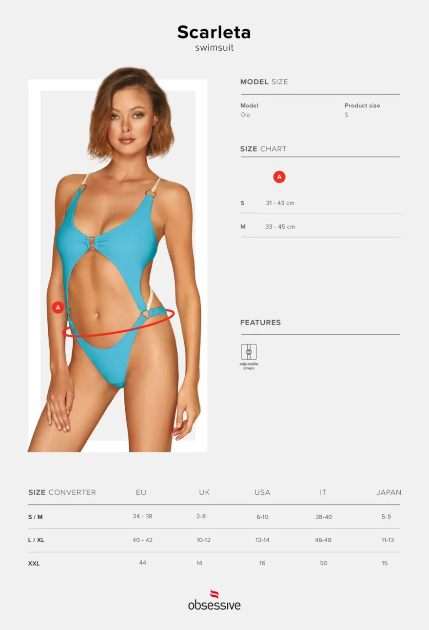 Obsessive - Scarleta Swimsuit blau