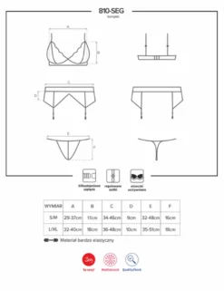 Obsessive - 810-SEG 3-teiliges Set weiß