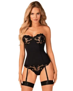 Obsessive - Straps-Corsage mit Muster