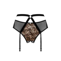 Obsessive - Strapsgürtel Leoparden Look