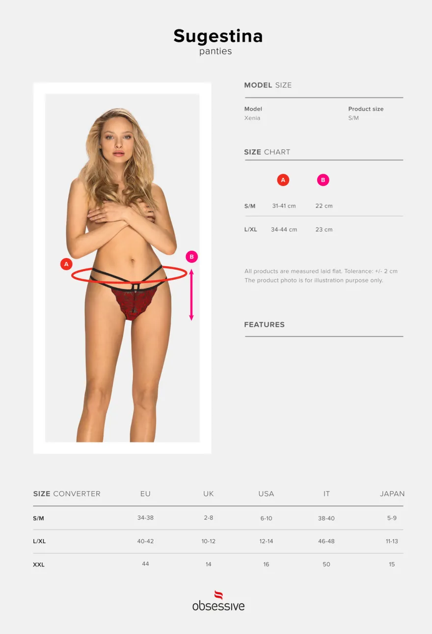 Obsessive - Sugestina Panties rot