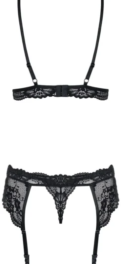 Obsessive - 3-teiliges Straps-Set - schwarz